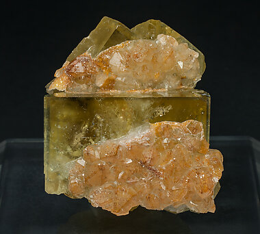 Fluorite with Quartz.