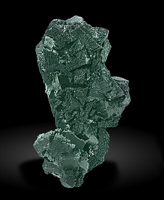 Kolwezite and Malachite after Co-rich Dolomite on Malachite and Chrysocolla after Baryte.