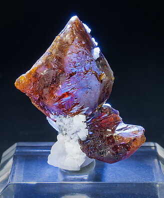 Sphalerite with Dolomite and Calcite. Light behind