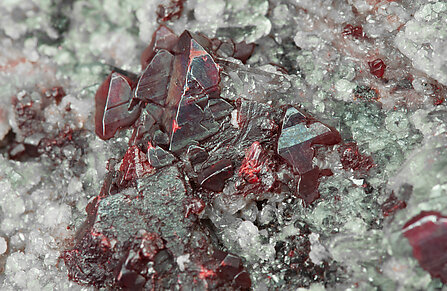 Cinnabar with Quartz. 