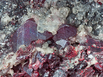 Cinnabar with Quartz. 