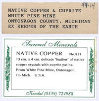 Copper with Cuprite