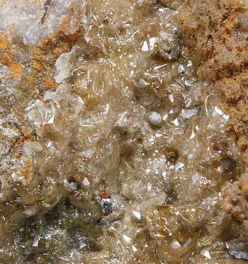 Eglestonita con Calomelano y Mercurio. Detalle / Foto: Joaquim Callén