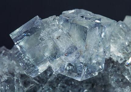 Fluorite with Quartz. 