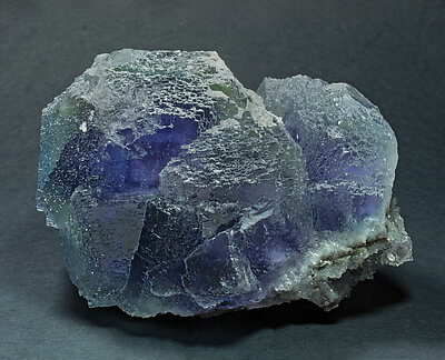 Fluorite with Quartz. Front