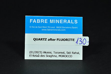 Quartz after Fluorite