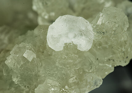 Prehnite with Calcite and Orthoclase. 
