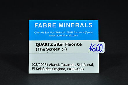 Quartz after Fluorite