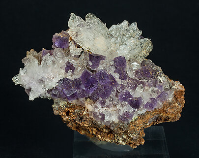 Fluorite with Quartz.