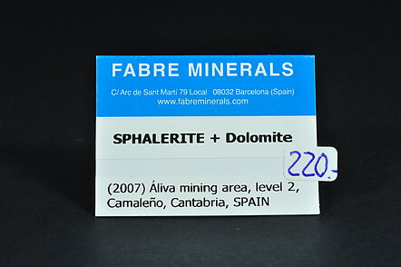 Sphalerite with Dolomite