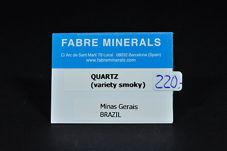 Quartz (variety smoky quartz). 