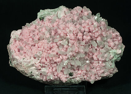 Rhodochrosite with Quartz and Sphalerite. 