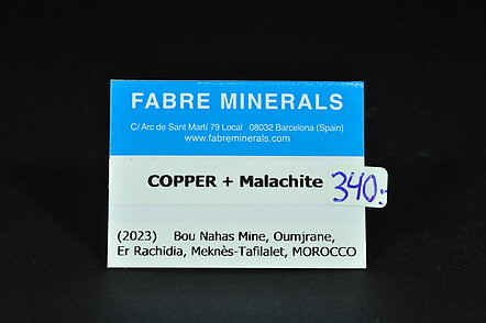 Copper with Malachite