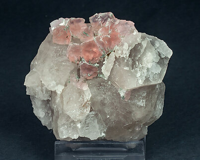 Fluorite (octahedral) with Quartz and Chlorite. 