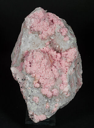 Rhodochrosite with Quartz and Sphalerite.