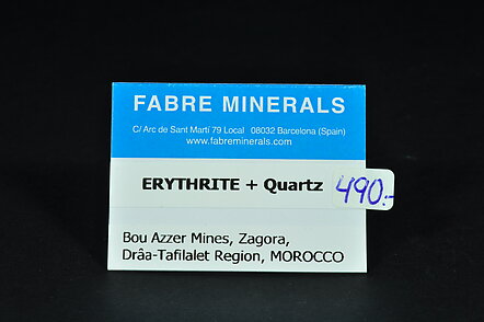 Erythrite with Quartz
