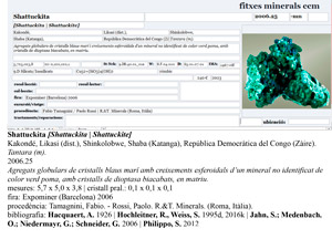 Dioptase with Shattuckite