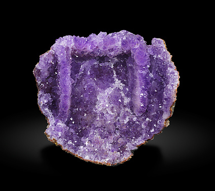 Quartz (variety amethyst) after Fluorite.