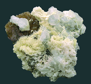 Baryte, Calcite, Fluorite.