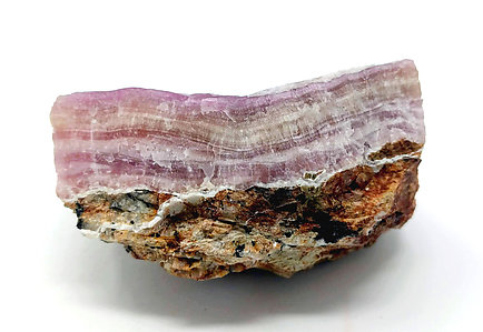 Calcite (variety cobaltoan). Side view