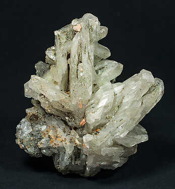 Cerussite (twinned), Galena.