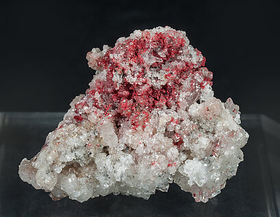 Cinnabar, Calcite.