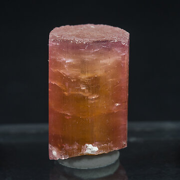 Elbaite-Schorl Series (variety rubellite), Feldspar. Front