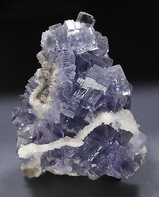 Fluorite, Quartz after Calcite. Front view