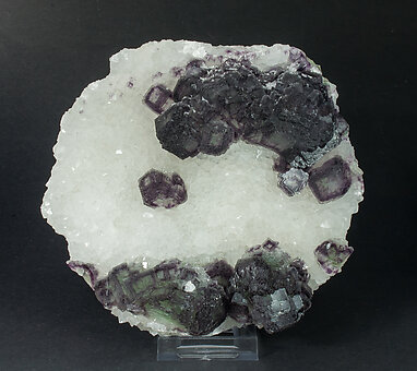 Fluorite, Quartz.