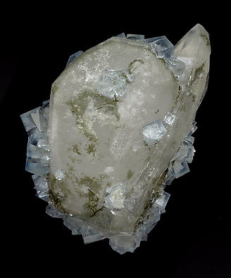 Quartz with Muscovite inclusions, Fluorite, Dolomite.