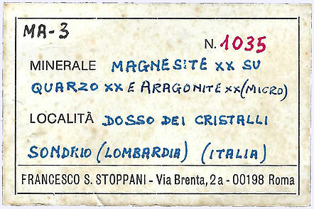 Magnesite, Quartz, Aragonite