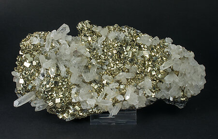 Quartz, Pyrite. Side