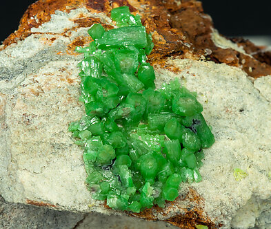 Pyromorphite. Detail