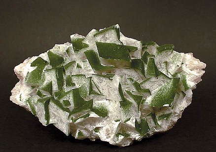 Calcite with Duftite. 