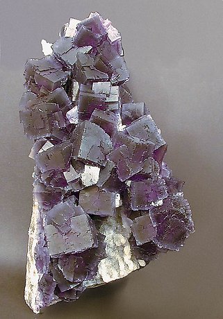 Fluorite with Quartz. bulb light