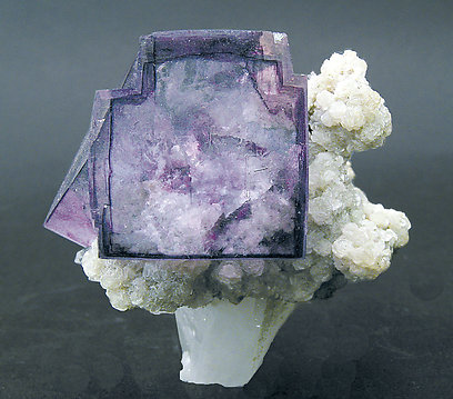 Fluorite on Mica and Quartz.