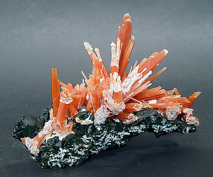 Red Quartz with Sphalerite.