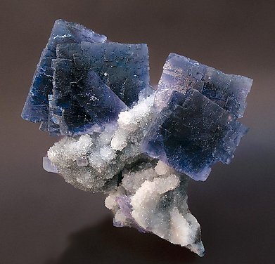 Fluorite with Quartz.