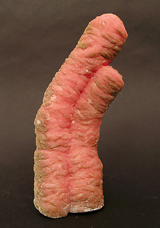 Rhodochrosite stalactite. Front