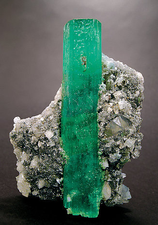 Beryl (variety emerald) doubly terminated.