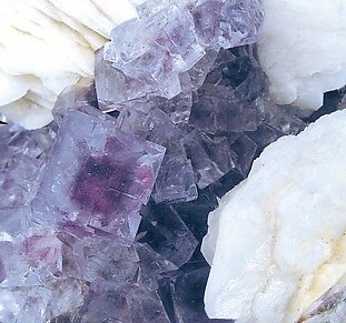 Fluorite with Baryte. 