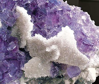 Fluorite with Quartz. 