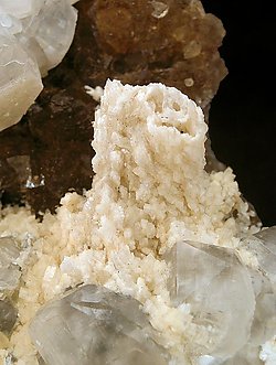 Baryte with Calcite and Fluorite. 