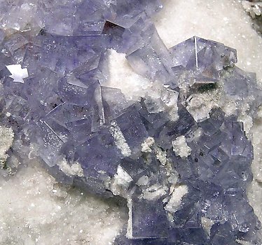 Fluorite with Quartz. 