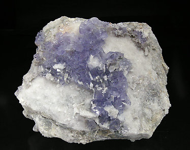 Fluorite with Quartz. 