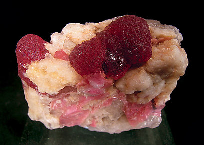 Elbaite (variety rubellite) with Quartz.