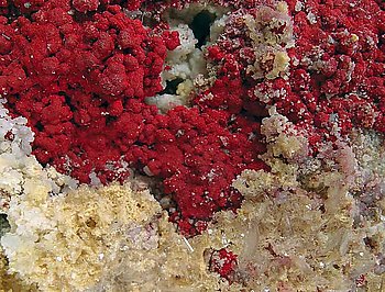 Cinnabar with Baryte. 