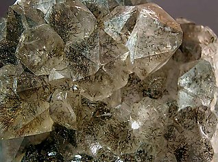 Quartz with Goethite inclusions. 