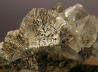 Quartz with Goethite inclusions. 