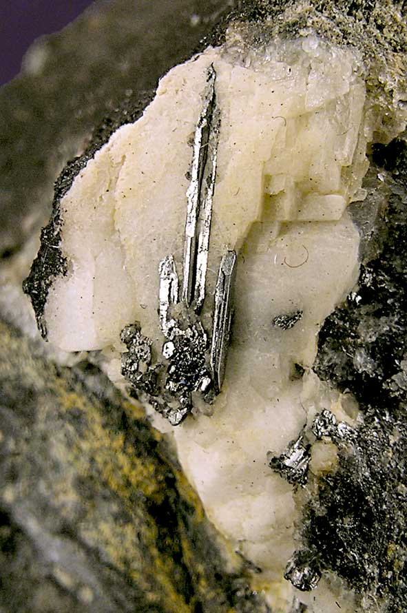 Sylvanite On Rhodochrosite Baia De Aries Offenbanya Apuseni Mountains Alba County Transylvania Romania Fabre Minerals